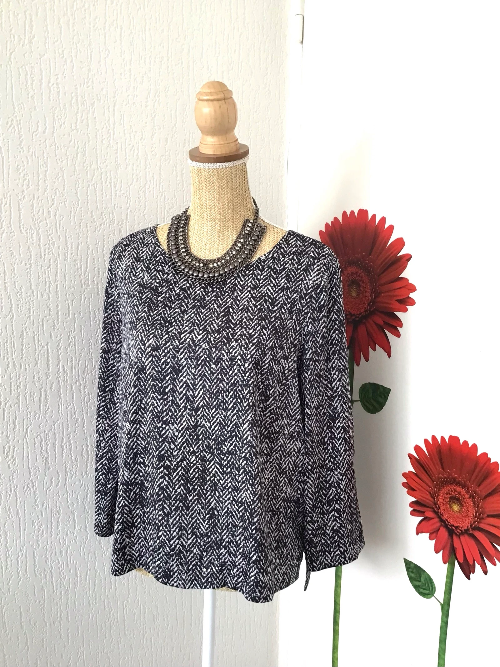 Blouse manches 3/4 taille 44